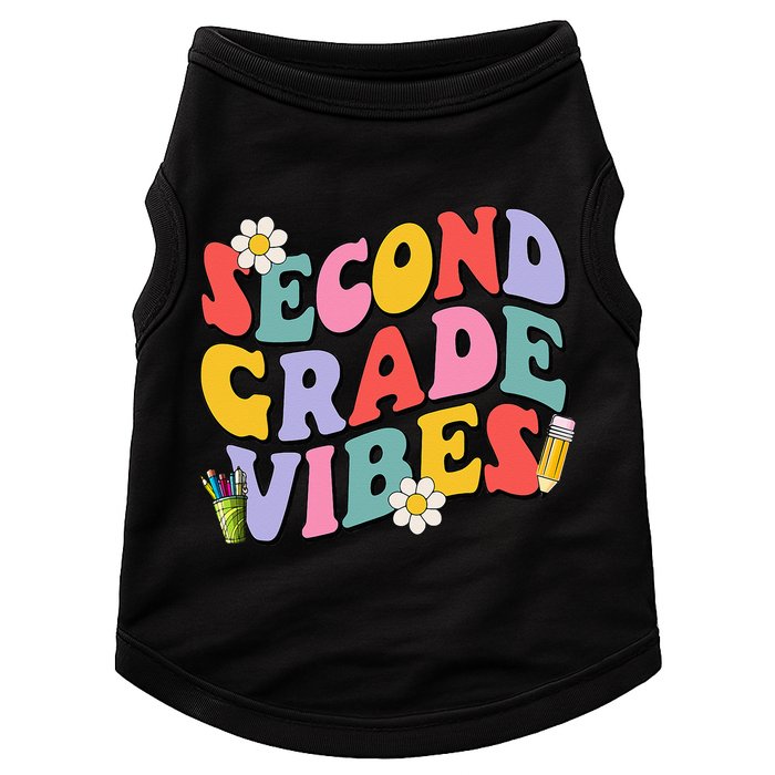 Second Grade Vibes Back To School 2nd Grade Team 1st Day Doggie Tank