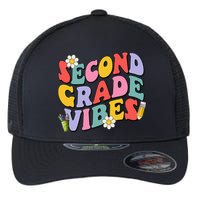 Second Grade Vibes Back To School 2nd Grade Team 1st Day Flexfit Unipanel Trucker Cap