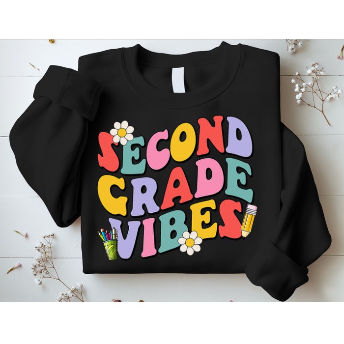 Second Grade Vibes Back To School 2nd Grade Team 1st Day Sweatshirt
