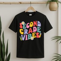 Second Grade Vibes Back To School 2nd Grade Team 1st Day T-Shirt
