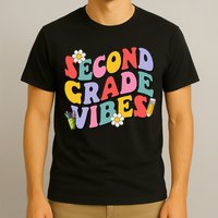 Second Grade Vibes Back To School 2nd Grade Team 1st Day T-Shirt