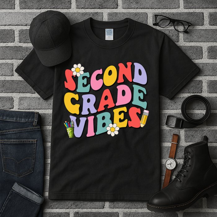 Second Grade Vibes Back To School 2nd Grade Team 1st Day Tall T-Shirt