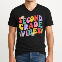 Second Grade Vibes Back To School 2nd Grade Team 1st Day V-Neck T-Shirt