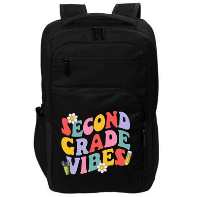 Second Grade Vibes Back To School 2nd Grade Team 1st Day Impact Tech Backpack
