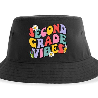 Second Grade Vibes Back To School 2nd Grade Team 1st Day Sustainable Bucket Hat