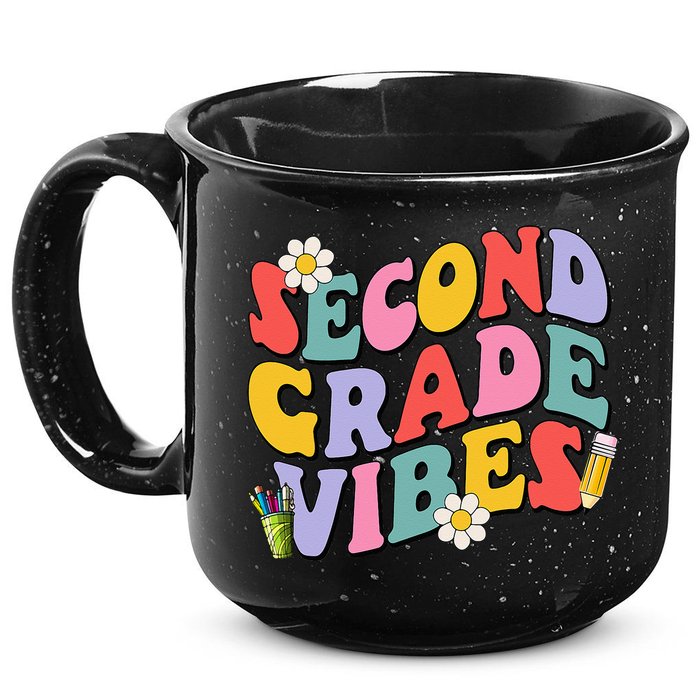 Second Grade Vibes Back To School 2nd Grade Team 1st Day 15oz Campfire Ceramic Mug