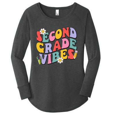 Second Grade Vibes Back To School 2nd Grade Team 1st Day Women's Perfect Tri Tunic Long Sleeve Shirt