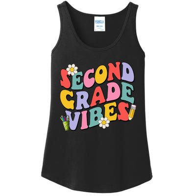 Second Grade Vibes Back To School 2nd Grade Team 1st Day Ladies Essential Tank