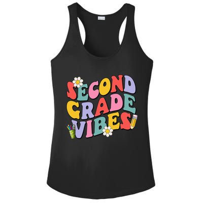 Second Grade Vibes Back To School 2nd Grade Team 1st Day Ladies PosiCharge Competitor Racerback Tank