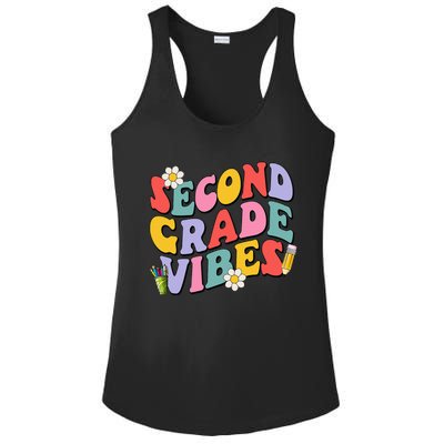 Second Grade Vibes Back To School 2nd Grade Team 1st Day Ladies PosiCharge Competitor Racerback Tank