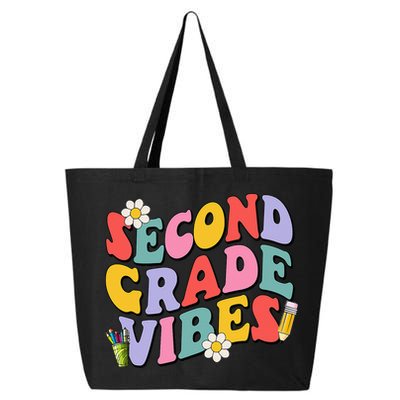 Second Grade Vibes Back To School 2nd Grade Team 1st Day 25L Jumbo Tote