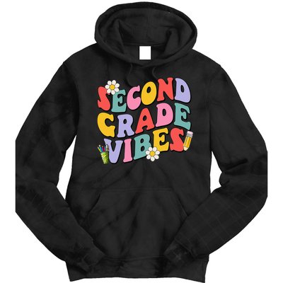 Second Grade Vibes Back To School 2nd Grade Team 1st Day Tie Dye Hoodie
