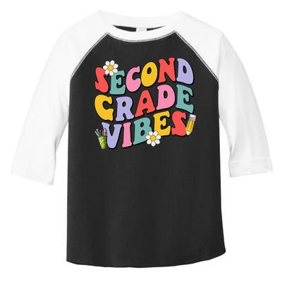 Second Grade Vibes Back To School 2nd Grade Team 1st Day Toddler Fine Jersey T-Shirt