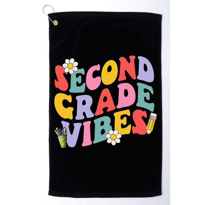 Second Grade Vibes Back To School 2nd Grade Team 1st Day Golf Towel