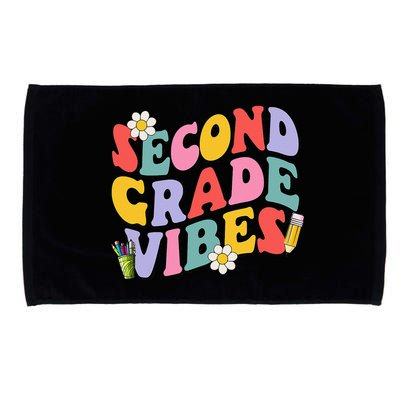 Second Grade Vibes Back To School 2nd Grade Team 1st Day Microfiber Hand Towel