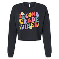 Second Grade Vibes Back To School 2nd Grade Team 1st Day Cropped Pullover Crew