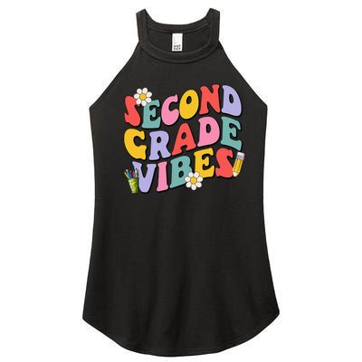 Second Grade Vibes Back To School 2nd Grade Team 1st Day Women's Perfect Tri Rocker Tank