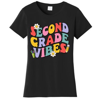 Second Grade Vibes Back To School 2nd Grade Team 1st Day Women's T-Shirt