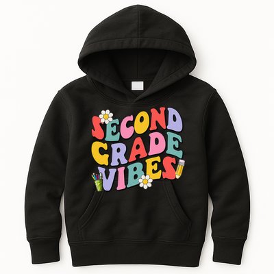 Second Grade Vibes Back To School 2nd Grade Team 1st Day Kids Hoodie