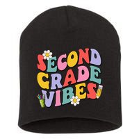 Second Grade Vibes Back To School 2nd Grade Team 1st Day Short Acrylic Beanie