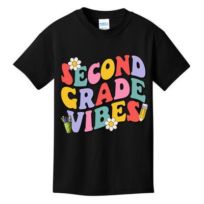 Second Grade Vibes Back To School 2nd Grade Team 1st Day Kids T-Shirt