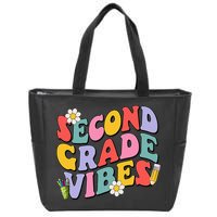 Second Grade Vibes Back To School 2nd Grade Team 1st Day Zip Tote Bag