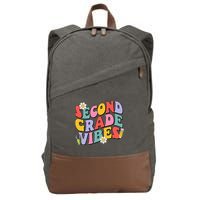 Second Grade Vibes Back To School 2nd Grade Team 1st Day Cotton Canvas Backpack