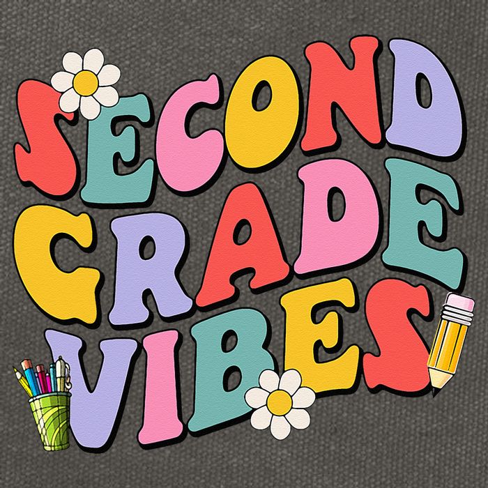 Second Grade Vibes Back To School 2nd Grade Team 1st Day Cotton Canvas Backpack