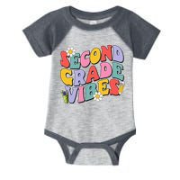 Second Grade Vibes Back To School 2nd Grade Team 1st Day Infant Baby Jersey Bodysuit