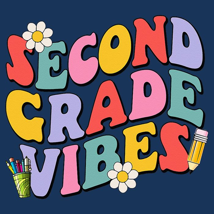 Second Grade Vibes Back To School 2nd Grade Team 1st Day Infant Baby Jersey Bodysuit
