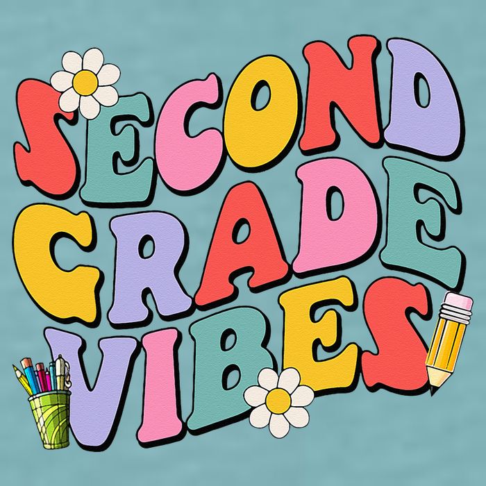 Second Grade Vibes Back To School 2nd Grade Team 1st Day Sueded Cloud Jersey T-Shirt