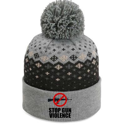 Stop Gun Violence Anti Guns The Baniff Cuffed Pom Beanie