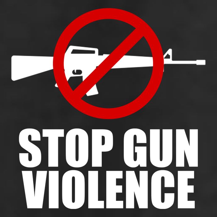Stop Gun Violence Anti Guns 7 Panel Mesh Trucker Snapback Hat
