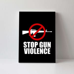 Stop Gun Violence Anti Guns Canvas