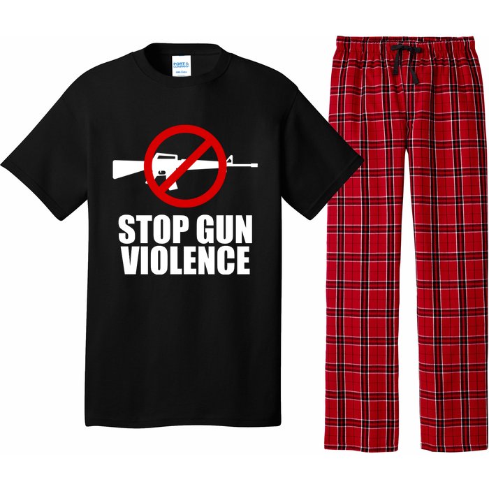 Stop Gun Violence Anti Guns Pajama Set