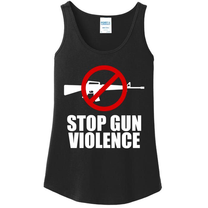 Stop Gun Violence Anti Guns Ladies Essential Tank