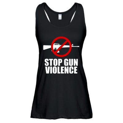 Stop Gun Violence Anti Guns Ladies Essential Flowy Tank