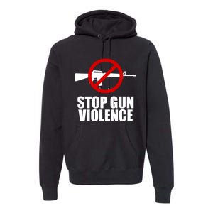 Stop Gun Violence Anti Guns Premium Hoodie