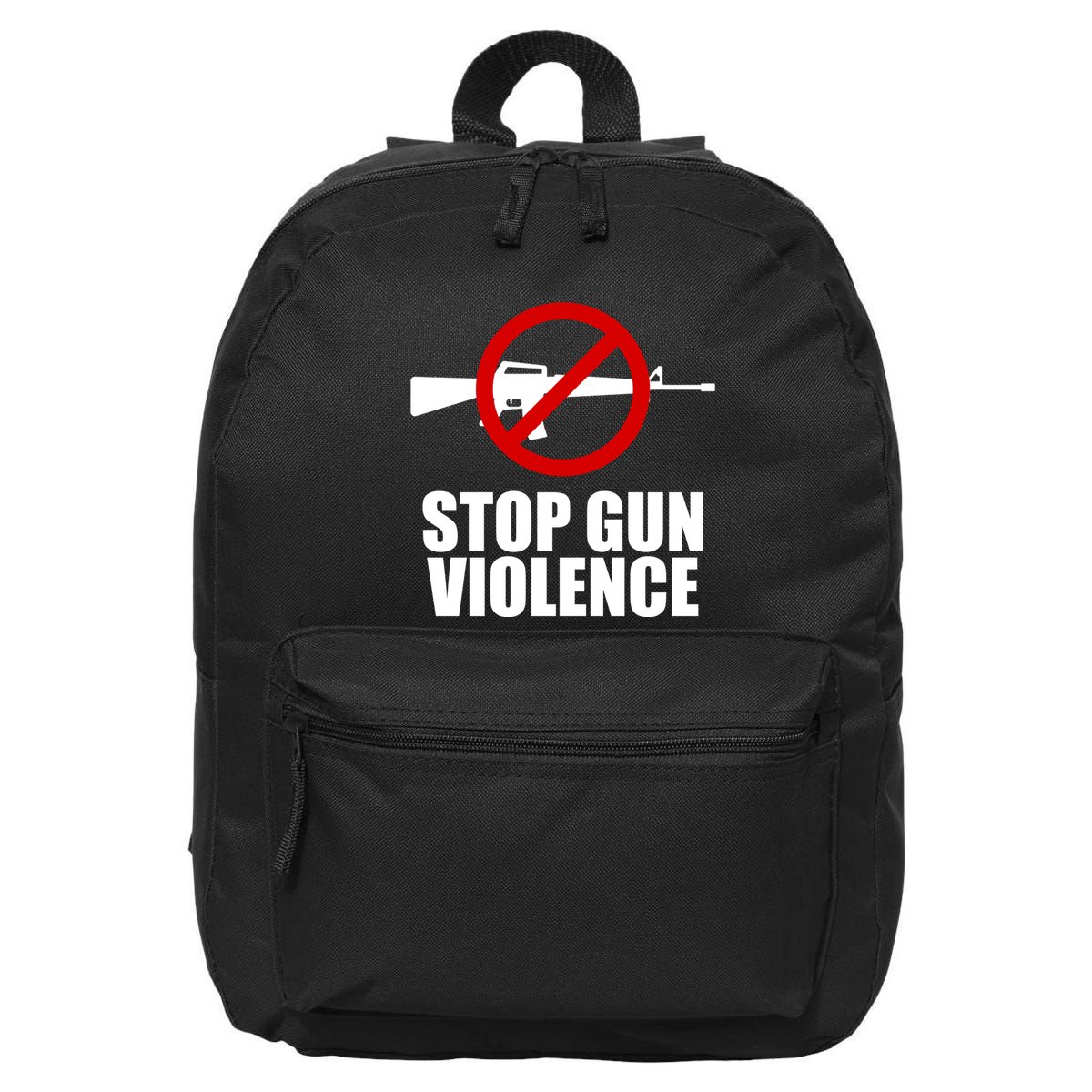 Stop Gun Violence Anti Guns 16 in Basic Backpack