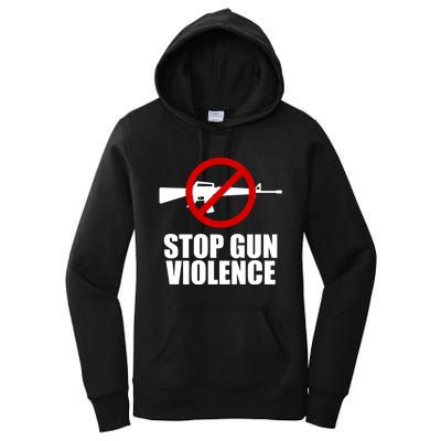 Stop Gun Violence Anti Guns Women's Pullover Hoodie