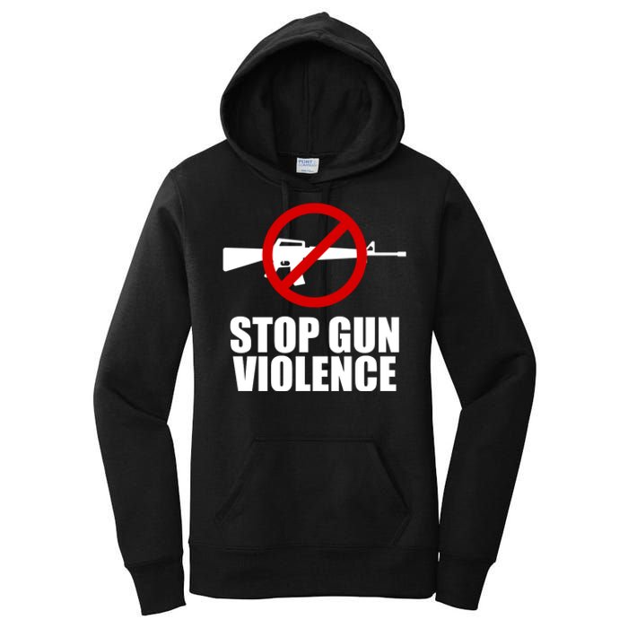 Stop Gun Violence Anti Guns Women's Pullover Hoodie