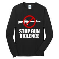 Stop Gun Violence Anti Guns Tall Long Sleeve T-Shirt