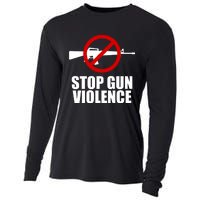 Stop Gun Violence Anti Guns Cooling Performance Long Sleeve Crew