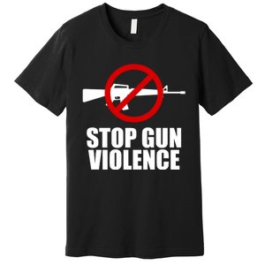 Stop Gun Violence Anti Guns Premium T-Shirt