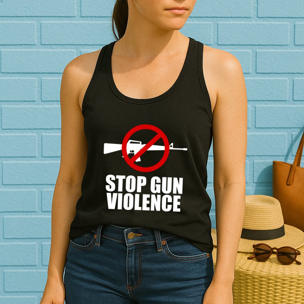 Stop Gun Violence Anti Guns Womens Tank Top