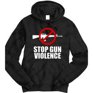 Stop Gun Violence Anti Guns Tie Dye Hoodie