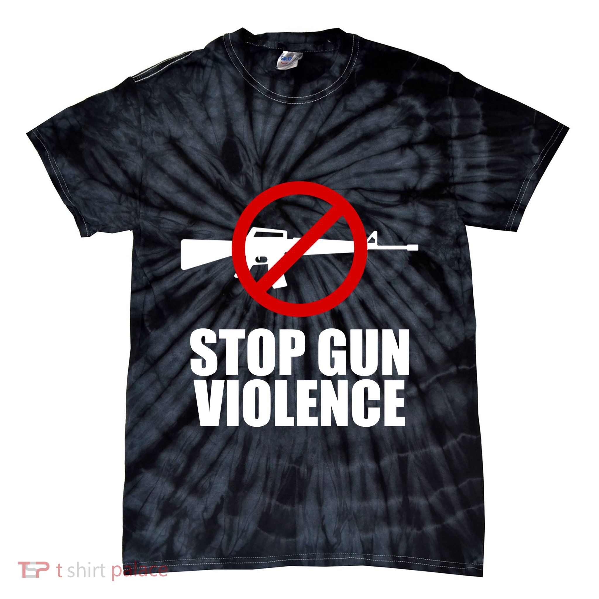 Stop Gun Violence Anti Guns Tie-Dye T-Shirt