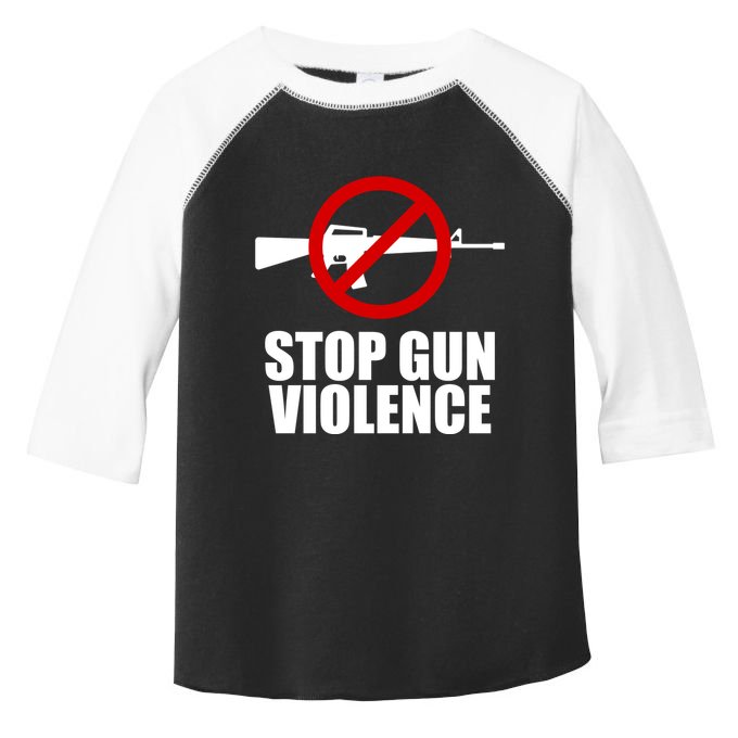 Stop Gun Violence Anti Guns Toddler Fine Jersey T-Shirt