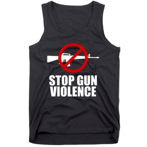 Stop Gun Violence Anti Guns Tank Top