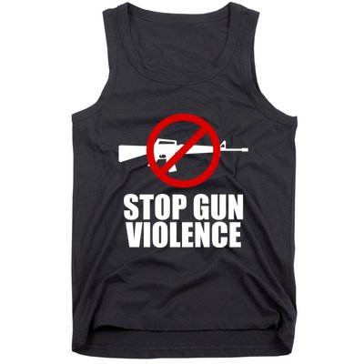 Stop Gun Violence Anti Guns Tank Top